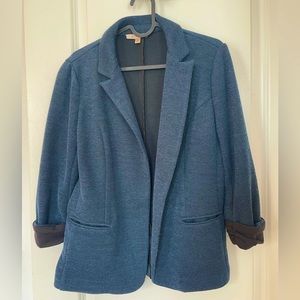 Textured Blue Blazer - Size S